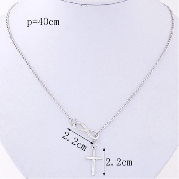 Have Faith Silver Infinity Lariat Necklace ❤️ - Picture 8 of 8